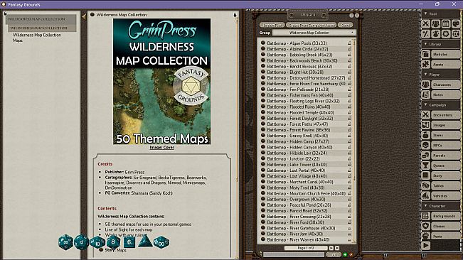 Fantasy Grounds - Wilderness Map Collection