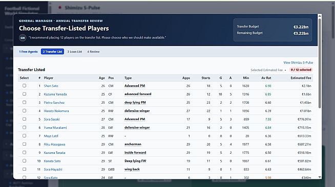 Football Fictional World Simulator