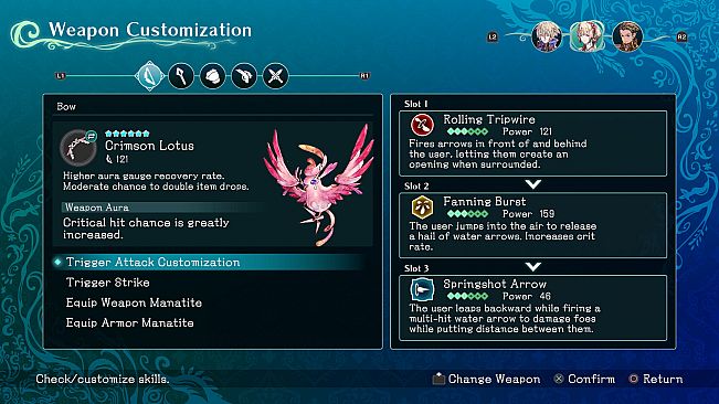 Trinity Trigger - Crimson Lotus Bow (Elise)