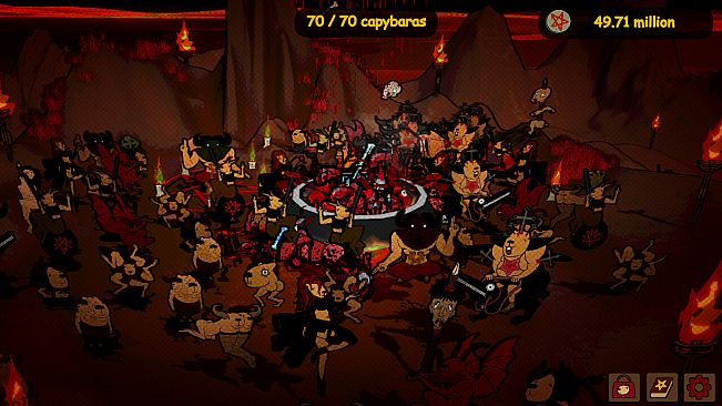 Capybaras Chill in Hell