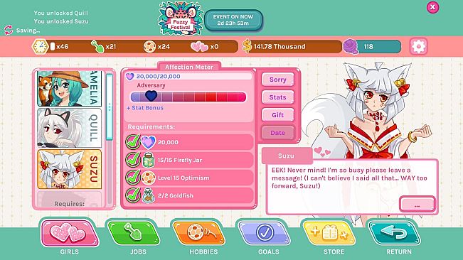 Crush Crush - Fuzzy Festival Event Bundle