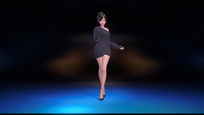 Angel Legion-DLC Off-Shoulder Sweater (Black)