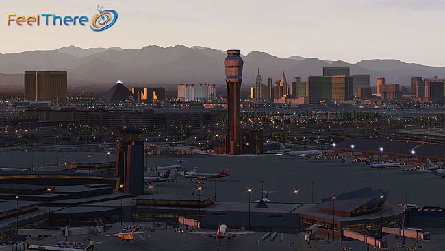 X-Plane 11 - Add-on: FeelThere - KLAS - Las Vegas International Airport