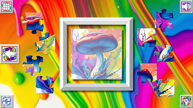 Color Splash: Mushrooms