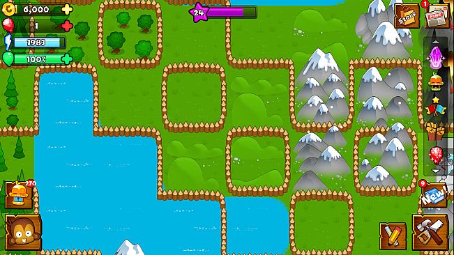 Bloons Monkey City - Log City Walls