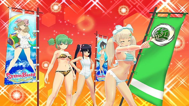 SENRAN KAGURA Peach Beach Splash - Crimson Squad Item Pack