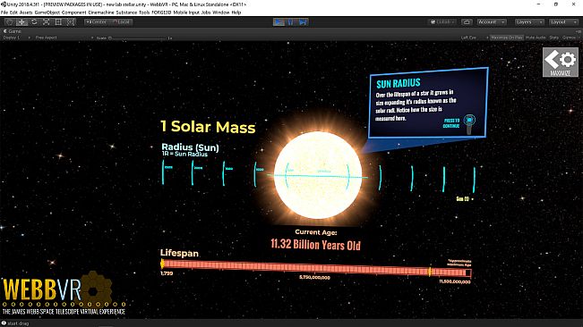 WebbVR: The James Webb Space Telescope Virtual Experience