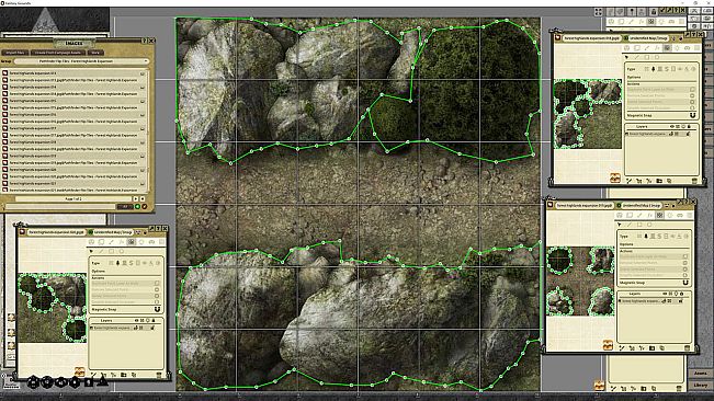 Fantasy Grounds - Pathfinder RPG - Flip-Tiles - Forest Highlands Expansion