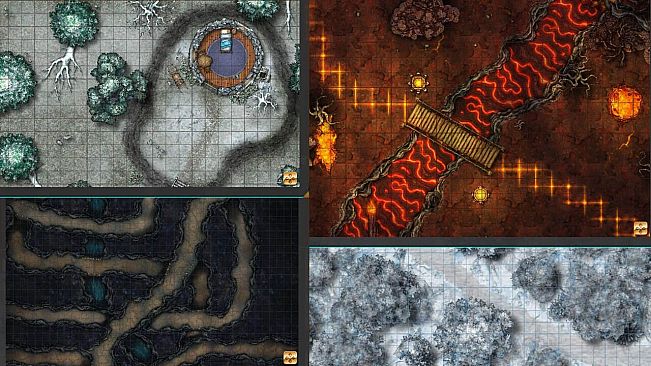 Fantasy Grounds - Map Collection - Fire & Ice