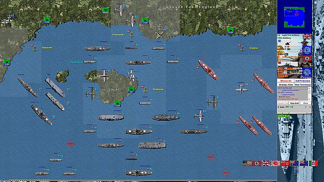 Battleships and Carriers - WW2 Battleship Game