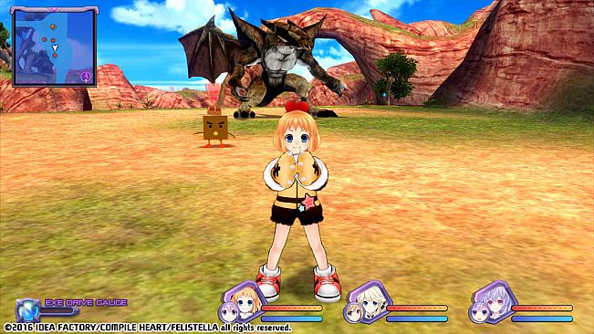 Hyperdimension Neptunia Re;Birth1 Peashy Battle Entry