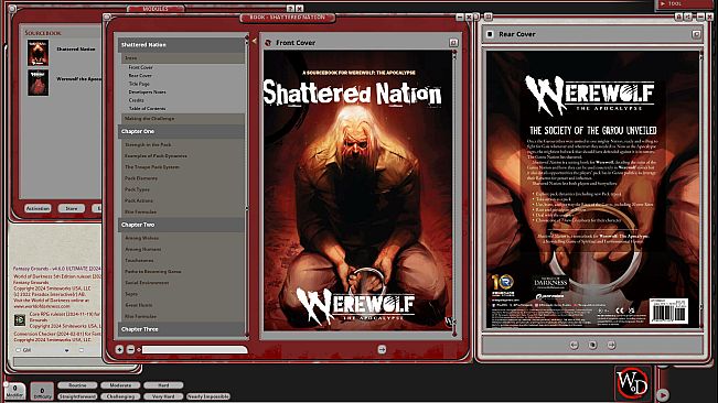 Fantasy Grounds - Werewolf: Shattered Nation