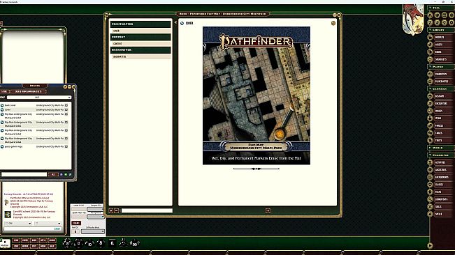 Fantasy Grounds - Pathfinder RPG - Flip-Mat: Underground City Multi-Pack