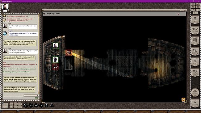 Fantasy Grounds - Black Scrolls Pirate and Ghost Ship (Map Tile Pack)