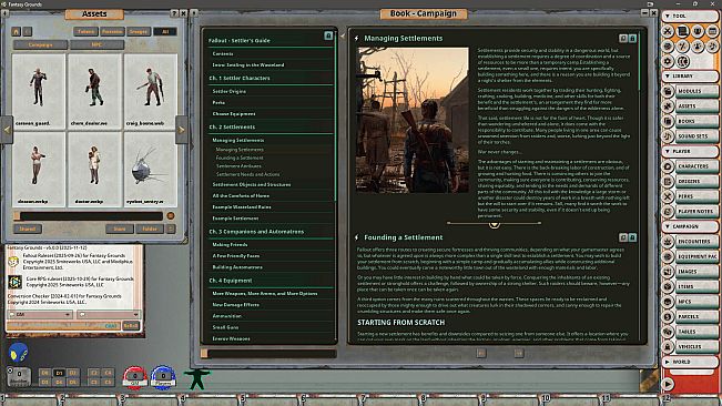 Fantasy Grounds - Fallout RPG - Settler's Guide Book