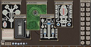 Fantasy Grounds - 0 one's Colorprints #1: Tomb of the Shadow King (Map Pack)