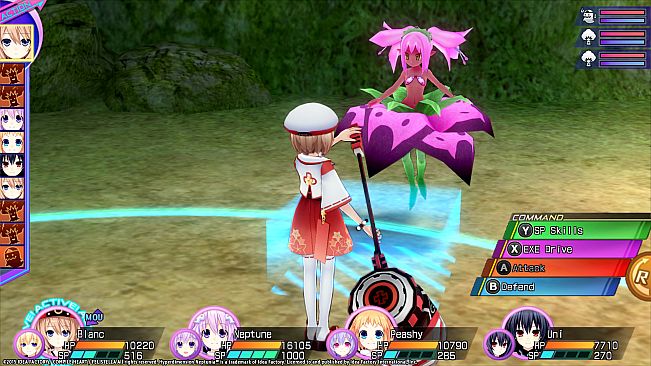 Hyperdimension Neptunia Re;Birth3 Lily-ad Dungeon
