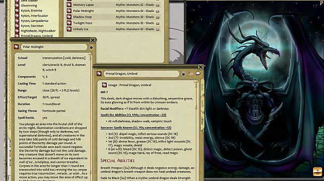 Fantasy Grounds - Mythic Monsters #32: Shadow (PFRPG)