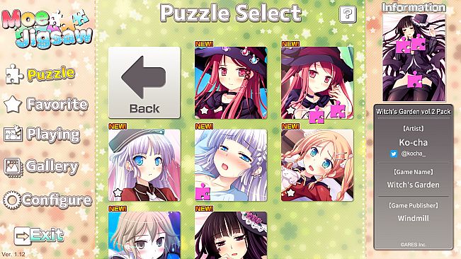 Moe Jigsaw - Witch's Garden vol.2 Pack