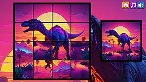 OG Puzzlers: Synthwave Dinosaurs