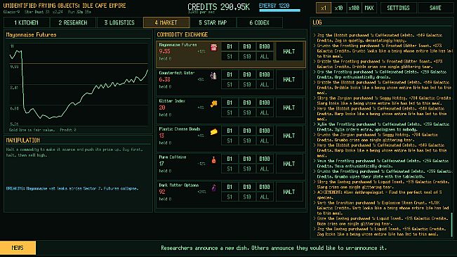 Unidentified Frying Objects: Idle Cafe Empire