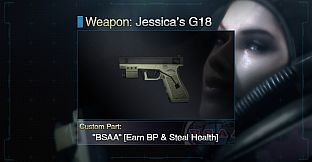 Resident Evil: Revelations Jessica's G18 + Custom Part: