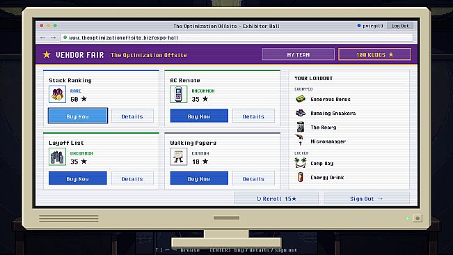 Open Headcount: A Corporate-Hell Roguelike