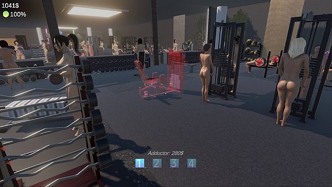 Hot Girls Gym - Nudist Gym Manager