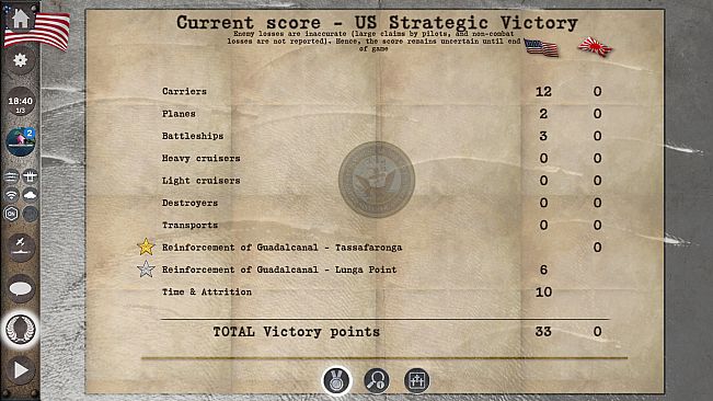 Operation FS scenario + Advanced Fog of War in the Pacific