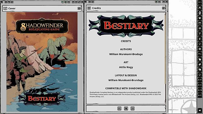 Fantasy Grounds - Shadowfinder Complete Bestiary for Shadowdark RPG