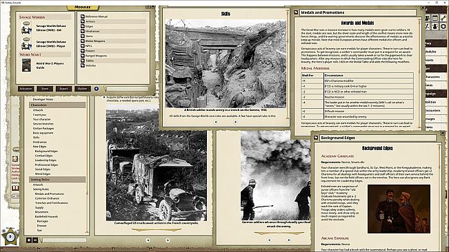 Fantasy Grounds - Weird War I Player's Guide