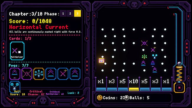 CURSECADE: Pachinko Roguelite