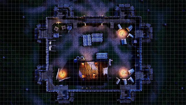 RPGScenery - Log Fort Scene