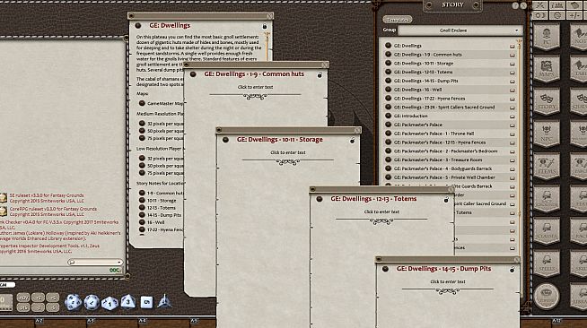Fantasy Grounds - 0one's Colorprints #8: Gnoll Enclave (Map Pack)