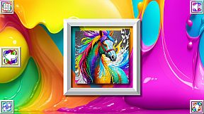 Color Splash: Horses
