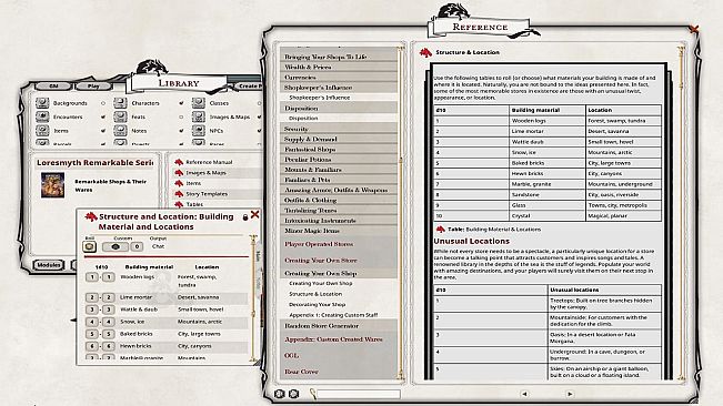 Fantasy Grounds - Remarkable Shops