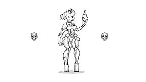 Shell Girls in Puzzle Skulls