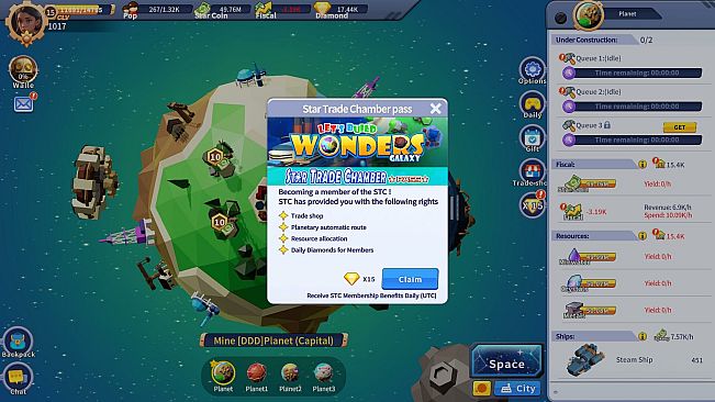 Let's Build Wonders: Galaxy — Star Trade Chamber Pass