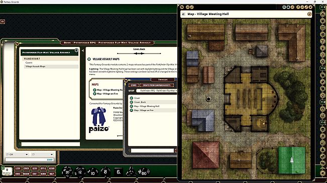 Fantasy Grounds - Pathfinder RPG - Pathfinder Flip-Mat: Village Assault