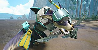 Monster Hunter Rise - "C Summer" Palamute layered armor set