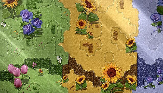 RPG Maker MZ - KR Flower Forest Tileset