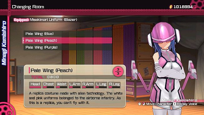 Bullet Girls Phantasia - Costume Set: Pale Wings