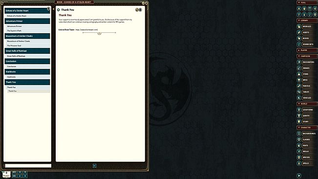 Fantasy Grounds - Echoes of a Stolen Heart - Level-5