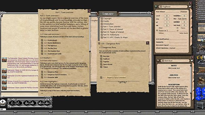 Fantasy Grounds - Shadow World: Tales from the Green Gryphon Inn (RMC)