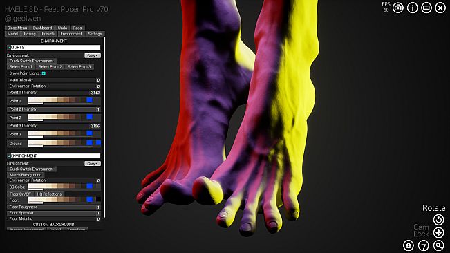 HAELE 3D - Feet Poses Pro - Drawing References