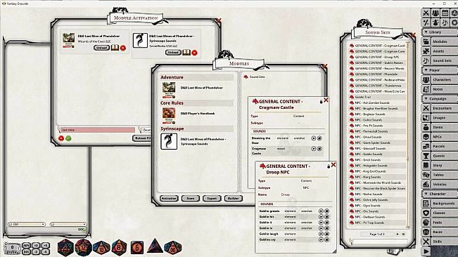 Fantasy Grounds - D&D Lost Mine of Phandelver - Syrinscape Sound Link Pack