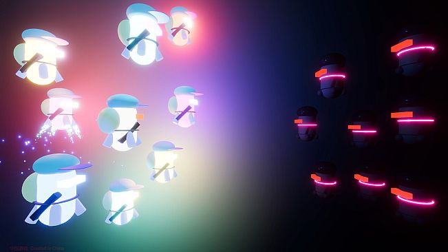 Luminous Rhapsody: Bathed in Shifting Dimensions meets Chromatic Overexposure