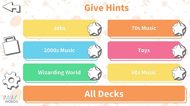 Party Words - Music Decks