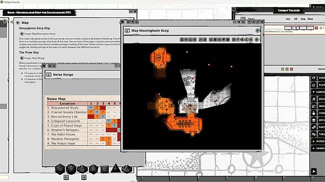 Fantasy Grounds - Mourngloom Keep for Shadowdark RPG