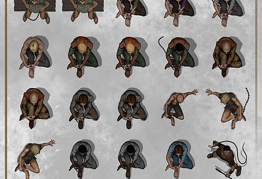Fantasy Grounds - Top Down Tokens - Prisoners and Slaves